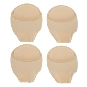 Unique Bargains Soft Anti slip and Wear-resistant Forefoot Insole Pads Skin Color 2 Pairs - 1 of 4