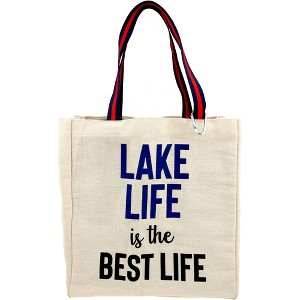 Pavilion Gift Company - Lake Life - 100% Cotton Twill Gift Bag - Handbags - 1 of 4