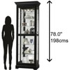Howard Miller Martindale Iii Curio Cabinet 680578 Black Satin - 3 of 3
