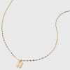 14K Gold Dipped Enamel "H" Initial Pendant Necklace - A New Day™ Gold/White - 4 of 4