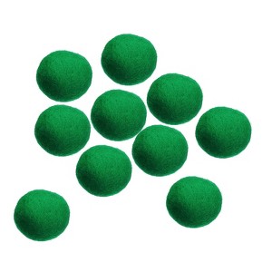 Unique Bargains Home Handcrafts Project DIY Wool Felt Balls Beads 10 Pcs - 1 of 3