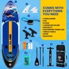 Probe Hues Inflatable Paddle Board with Backpack, Leash, and Accessories - 3 of 3