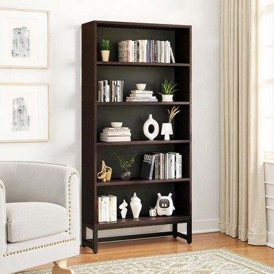 UbMelt Modern 70.8 Inch Bookcase Tall Storage Organizer Display Bookshelf with 5-Tier Storage Shelves for Living Room,Bedroom,Office