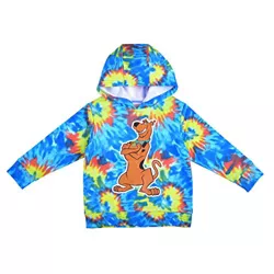 Warner Bros Dog Long Sleeve Shirt with 3D Hood Scooby Doo Pullover Hoodie for Toddlers 