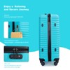 KTMBDW Luggage Sets 3 Piece (20", 24", 28"), ABS Lightweight Suitcase With Wheels and 2 Hooks, Spinner Wheels, TSA Lock - 4 of 4