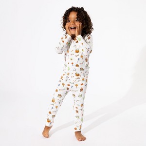 Bellabu Bear Kids Halloween Treats Bamboo Kids Pajamas - 1 of 4