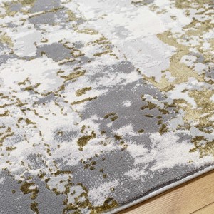 Hauteloom Junko Gray & Green Marble Area Rug - 1 of 4