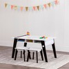 WildKin 2pk Arts and Crafts Kids' Table Stools Espresso: Velvet Child Chairs, Bedroom Stool, Ages 3-9, Wood Frame - 4 of 4