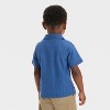 Toddler Boys' Embroidered Shark T-Shirt - Cat & Jack™ Dark Blue - 3 of 4