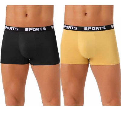 INSPIRE CHIC Men's 2 Pack Lightweight Short Leg Stretch Underwear Briefs