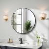 GlasFlength Decorative Wall Mirrors Simple Small Mirror Wall Art Wall Mirror Bathroom Mirrors for Over Sink Living Room, Black, 36"*36"*1.2" - 2 of 4