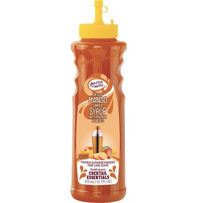 Master of Mixes Cocktail Essentials Mango Syrup - 375ml Bottle (12.7 Fl Oz) - Mixer Perfect for Bartenders and Mixologists