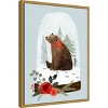 Amanti Art Snow Globe Village IV Bear by Victoria Barnes Canvas Wall Art Print Framed 18 x 24-in. - 3 of 4