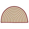Colonial Mills Sliced Stripe Area Rug - Gold & White 18"x30" Slice - 2 of 3