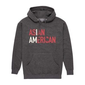 Men's - Instant Message - I Am Asian American Graphic Fleece Pullover Hoodie - 1 of 4