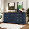 ORRD Farmhouse Style Bedroom 5 Drawer Dresser, 31.5'' Wooden Chest of Drawers with Metal Handles for Living Room, Hallway, Closet (Gray) - 2 of 4