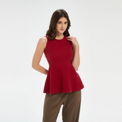Women's Peplum Sweater Tank - A New Day™