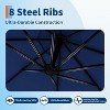 10FT Offset Cantilever Umbrella - 8-Rib Sun Shade, Push Button Tilt & Waterproof UV Protection - 4 of 4