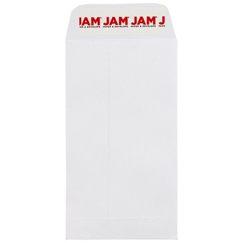 JAM PAPER #6 Coin Business Envelopes with Peel and Seal Closure - 3 3/8 x 6 - White - 50/Pack - image 1 of 1