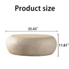 GDFStudio Andrae Modern 35" Lightweight Concrete Round Coffee Table - 3 of 4