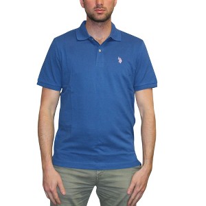 U.S. Polo Assn. Men's Classic Polo Shirt, Two-Button Closure Pique Polo Shirt, Summer Fashion Golf Shirt - 1 of 1