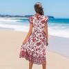 Women's Boho Floral Print V-Neck Beach Dress - Cupshe - 4 of 4