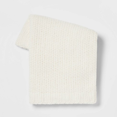 Threshold cable best sale knit blanket