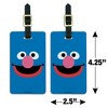 Sesame Street Grover Face Luggage ID Tags Set of 2 - 4 of 4