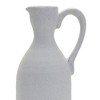 Melrose Modern White Clay Pitcher Vase 13.5"H - 2 of 2