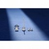 6 - 10 Pairs Tiny Women's Stainless Steel Clear Cubic Zirconia Stud Earrings, Hypoallergenic Surgical Steel Earrings Set, 2mm 3mm 4mm CZ - 4 of 4