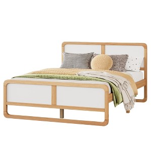 Dexmalle Modern Style Solid Wood Platform Bed for Kids - 1 of 4