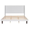 Sapphtopaz Bed Frame Platform Bed with Stylish Comfortable High Headboard for Reading or Relaxing, No Box Spring Needed - 3 of 4