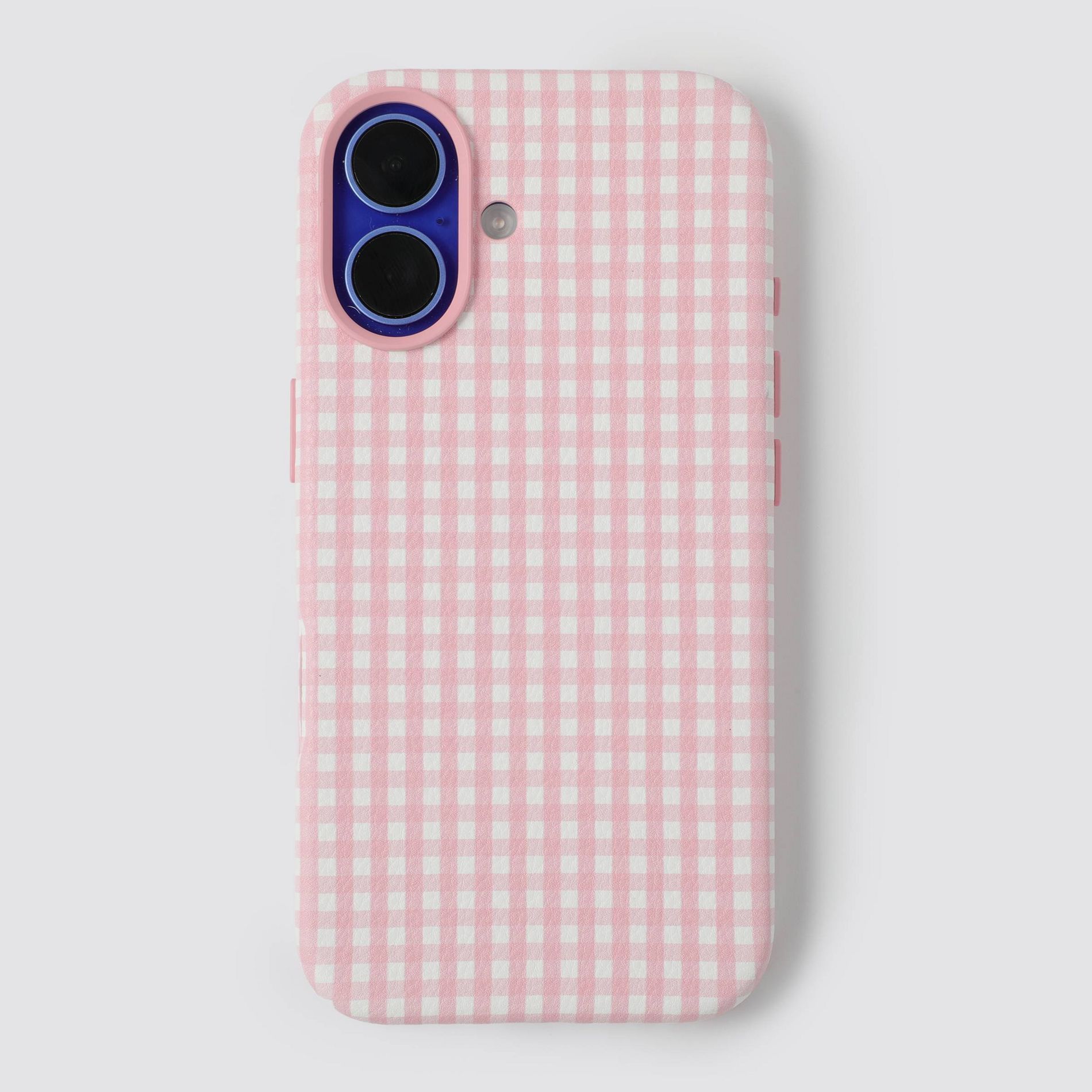 Hello Lux Gingham Phone Case - 16 Pink