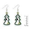 Slickblue 2.14ct Rhodium Plated Christmas Earrings, Multi-Color CZ, Pave Setting, Perfect Holiday Accessory for Women - 3 of 3