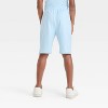 Boys' Stitch Terry Shorts - Blue - 3 of 4