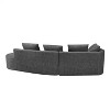 Christopher Knight Home 116" Modern Curved Sectional Sofa with High-Density Sponge and 4 Pillows - 4 of 4