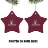 Bloomsburg University Primary Logo StarShaped Porcelain Holiday Christmas Tree Ornament  3.1" - 2 of 4