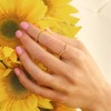 Ross-Simons 0.25 ct. t.w. Diamond Chevron Double-Band Ring in 18kt Gold Over Sterling Size 9 - 4 of 4