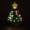 Northlight LED Lighted Mini Retro Christmas Tree with Gold Star Ornament - 5.25" - Green - 3 of 4