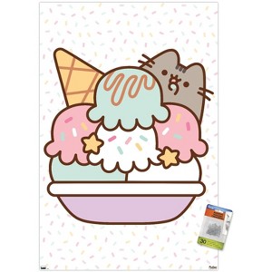 Trends International Pusheen - Ice Cream Unframed Wall Poster Prints - 1 of 4