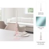 Glass Taper Candle Holder - Modern Decorative Candlestick for Home, Office, Bedroom & Living Room - Elegant Tall Contemporary Accent Decor - 4 of 4