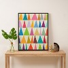 Nick Nelson Analogous Shapes In Bloom Framed Art Canvas - Society6 - 3 of 4