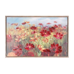 Melrose Framed Floral Canvas Art 35.5"L - 1 of 3