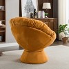 Racxily Oversized Swivel Accent Chair, 360 Swivel Barrel Chair, Papasan Chair for Living Room Bedroom - 3 of 4