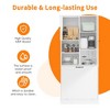 ORRD Tall Storage Cabinet with Adjustable Shelves, Flip-Out Basket & Enclosed Cabinets, MDF with Alloy Handles - 4 of 4