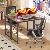 FDW Computer Desk 32/39/47 inch Length Study Writing Table Adjustable feet for Home Office - 2 of 4