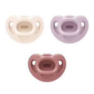 NUK for Nature Sustainable Silicone Pacifier - 0-6 Months - Neutral Girl - 3ct - 1 of 4
