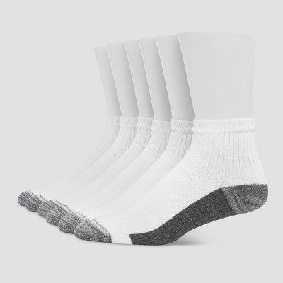 Hanes Premium Men's Cushioned Crew Socks 3pk - Black 6-12