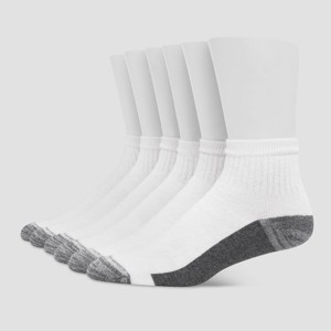 Hanes Premium Men's Xtemp Ultra Cushion 6pk Ankle Socks - 6-12 - 1 of 3
