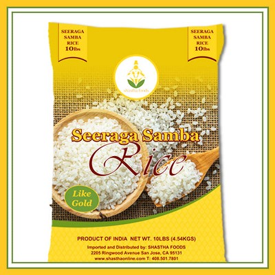 Shastha Seeraga Samba Rice 10 lbs ,Pack of 2